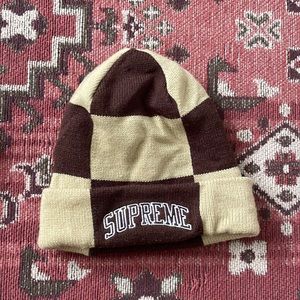 Supreme Beanie checkered